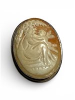 Brosche Mandile 1922 Dame Cammei  in Silber Conchiglia 2MSPCM34